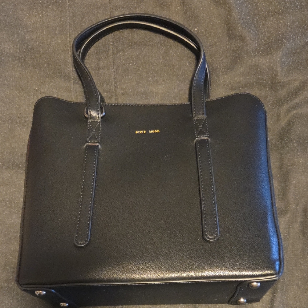 Pixie Mood Black Leather Bag